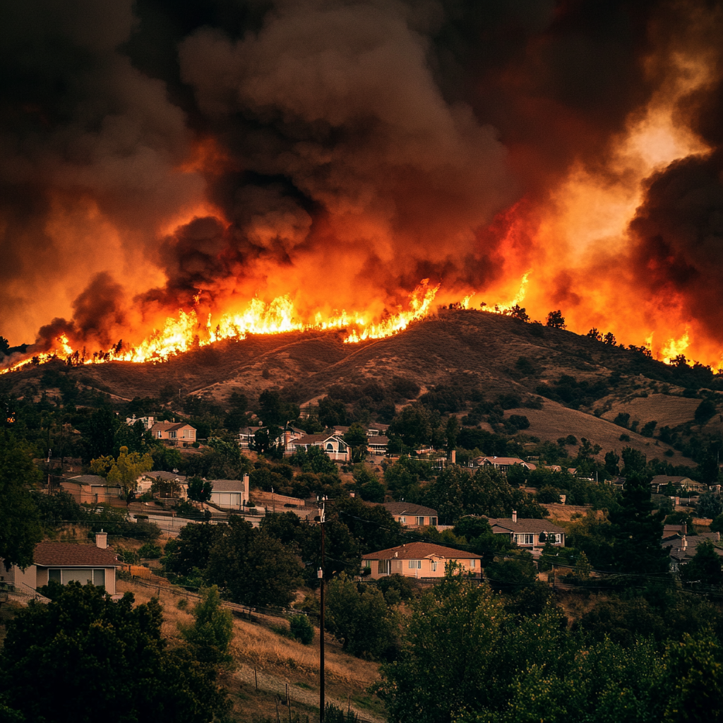 water storage for evacuations such as a wildfire
